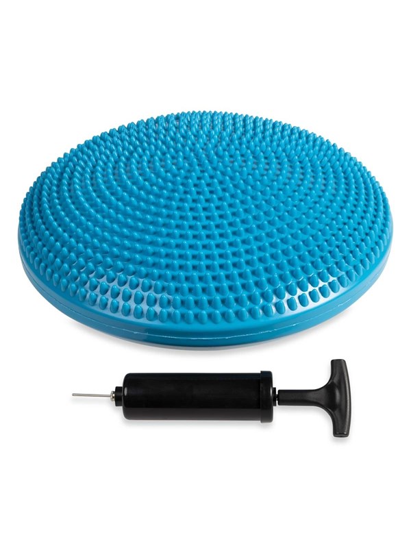 Tunturi Air Stepper Pad - Balanskussen - Wiebelkussen - Ergonomisch zitkussen - Kleur: blauw - 33 cm - Incl. gratis fitness app