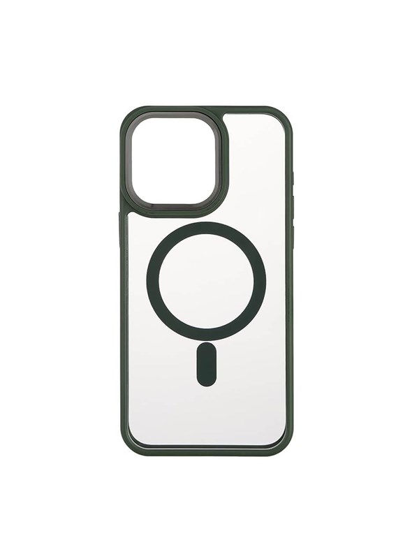 ONSALA Phone Case Bumper MagSeries Green & Clear - iPhone 15 Pro Max