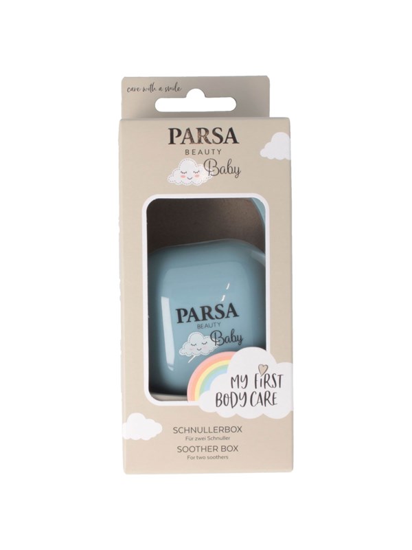 Parsa Baby Box voor het opbergen van 2x fopspenen. - Blauw