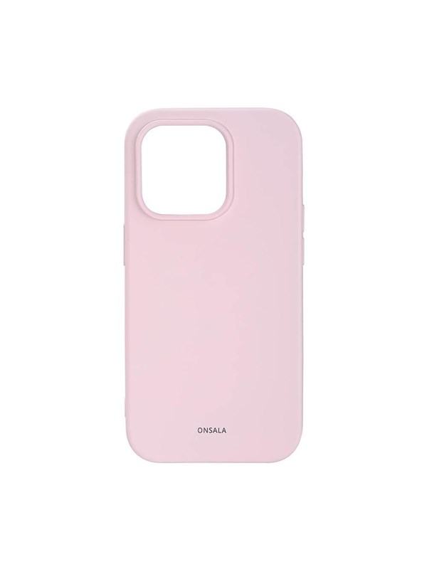 ONSALA Phone Case Silicone Chalk Pink - iPhone 14 Pro
