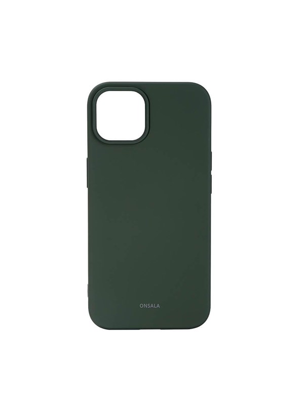ONSALA Phone Case Silicone Olive Green - iPhone 13/14
