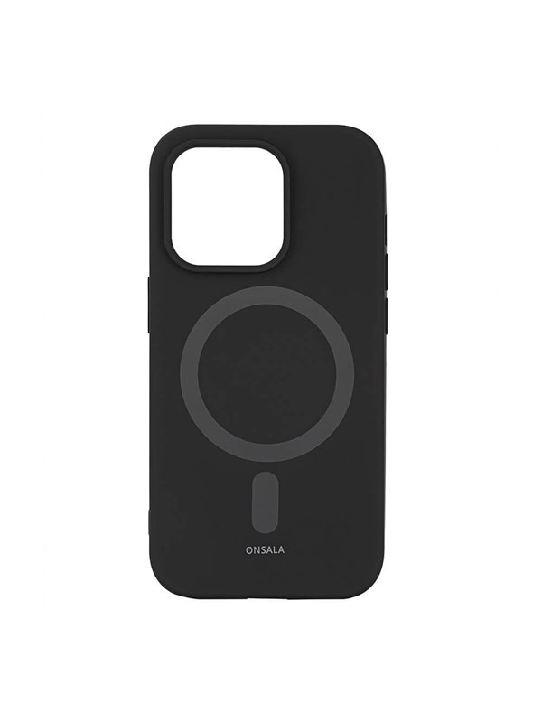 ONSALA Phone Case Silicone MagSeries Black - iPhone 14 Pro