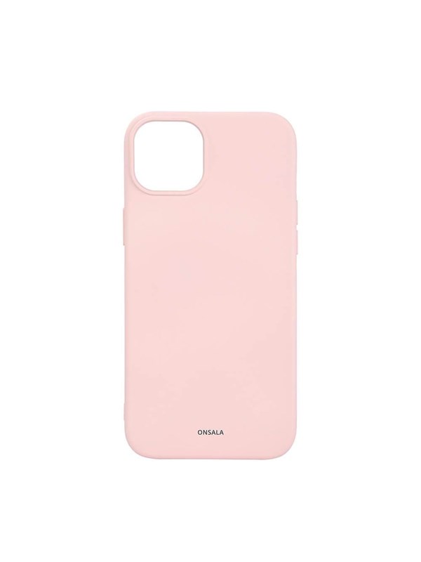 ONSALA Phone Case with Silicone Feel MagSeries Chalk Pink - iPhone 15 Plus