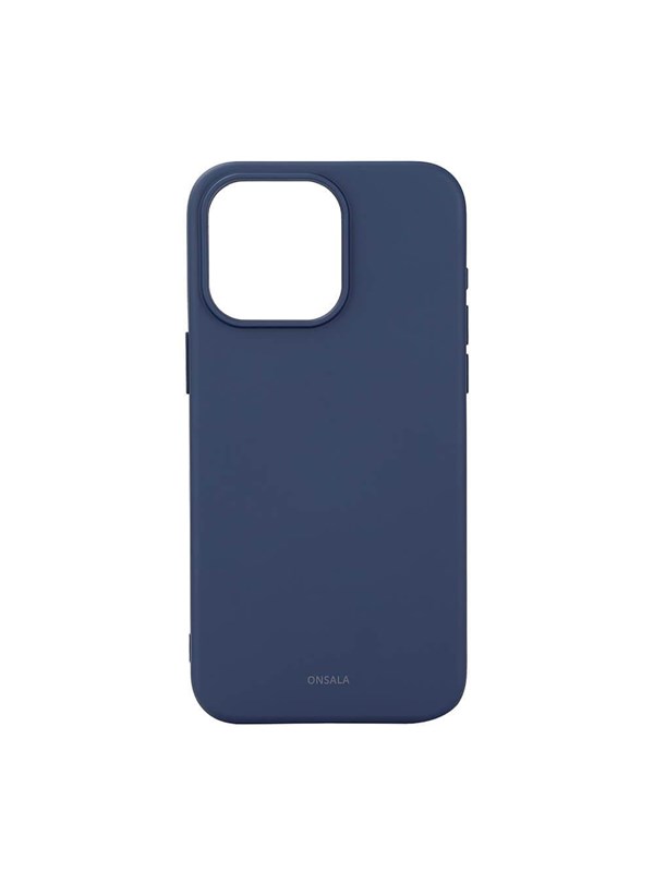 ONSALA Phone Case with Silicone Feel MagSeries Dark Blue - iPhone 15 Pro Max