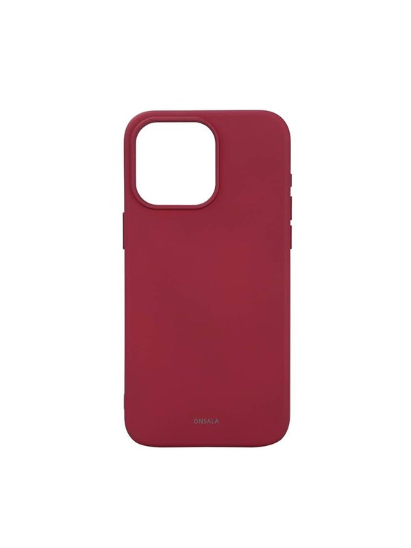 ONSALA Phone Case with Silicone Feel MagSeries Deep Red - iPhone 15 Pro Max