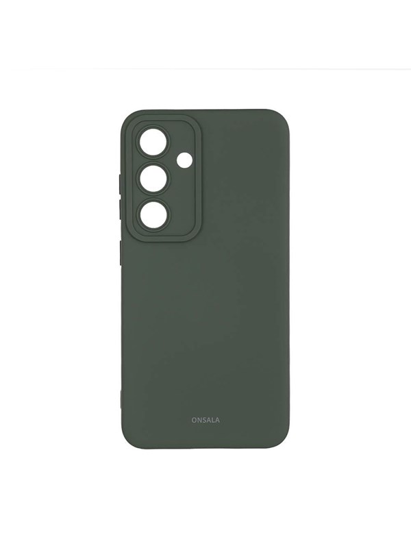ONSALA Phone Case Silicone Olive Green - Samsung S24 5G