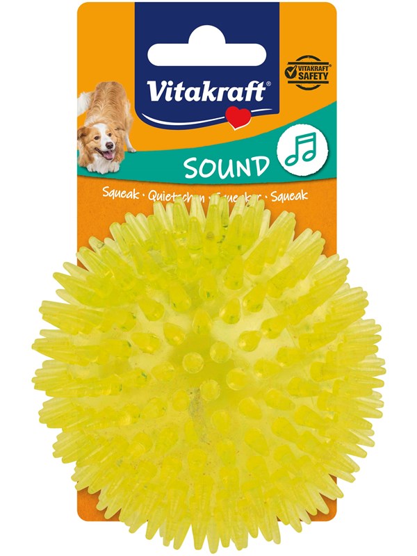 Vitakraft Egelbal voor honden van TPR met pieper 10cm