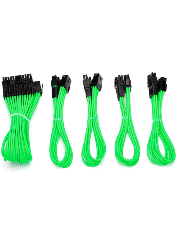 DUTZO Sleeved voeding verlengkabel kit (v2) - Groen