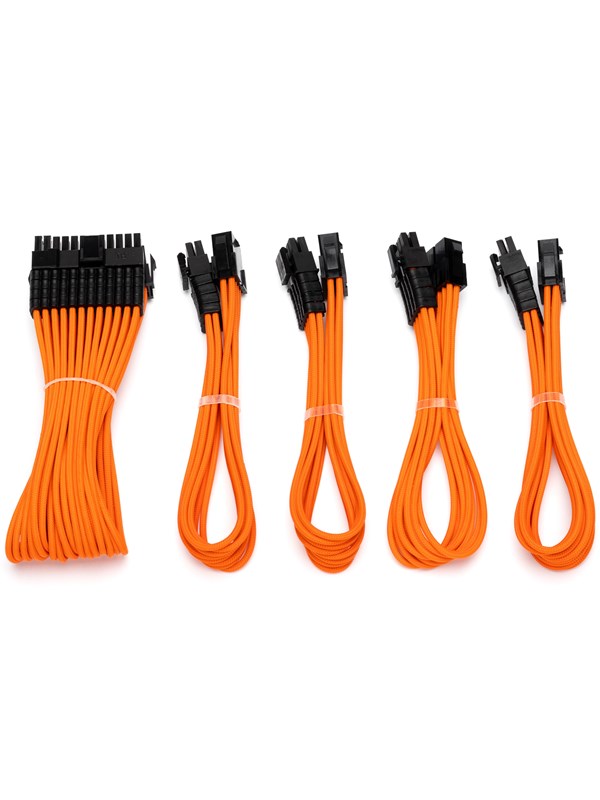 DUTZO Sleeved voeding verlengkabel kit (v2) - Oranje