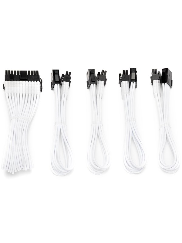 DUTZO Sleeved voeding verlengkabel kit (v2) - Wit