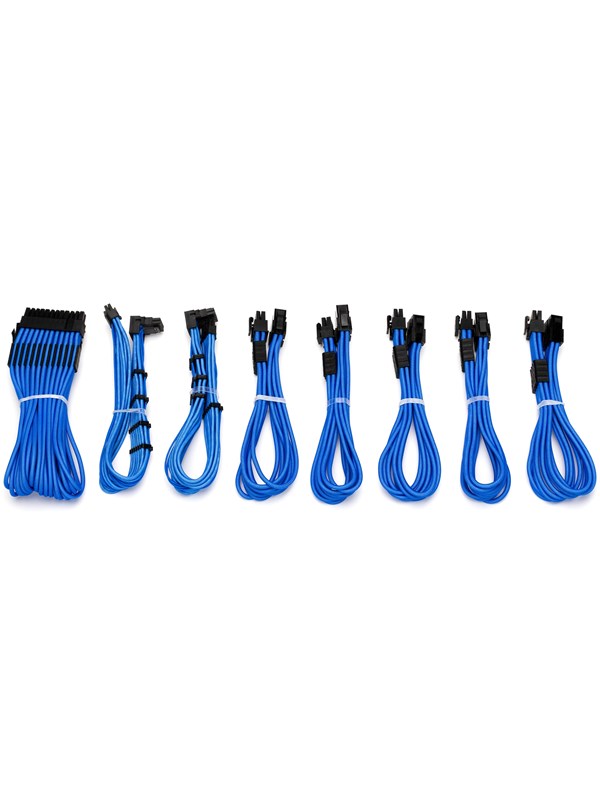 DUTZO Sleeved voeding verlengkabel Pro kit - Blauw