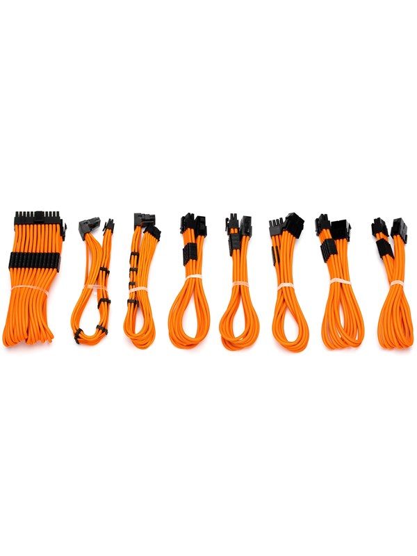 DUTZO Sleeved voeding verlengkabel Pro kit - Oranje