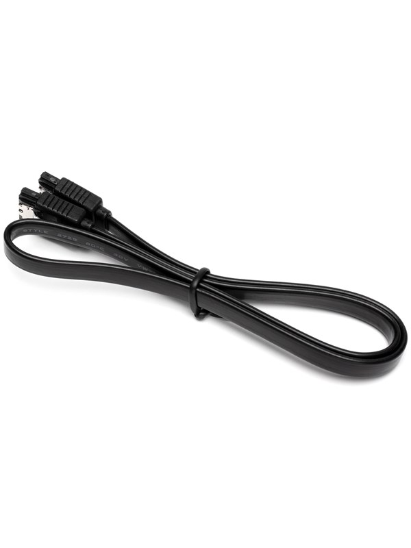 DUTZO SATA-kabel - Zwart - 0.5 m - Rechte connector