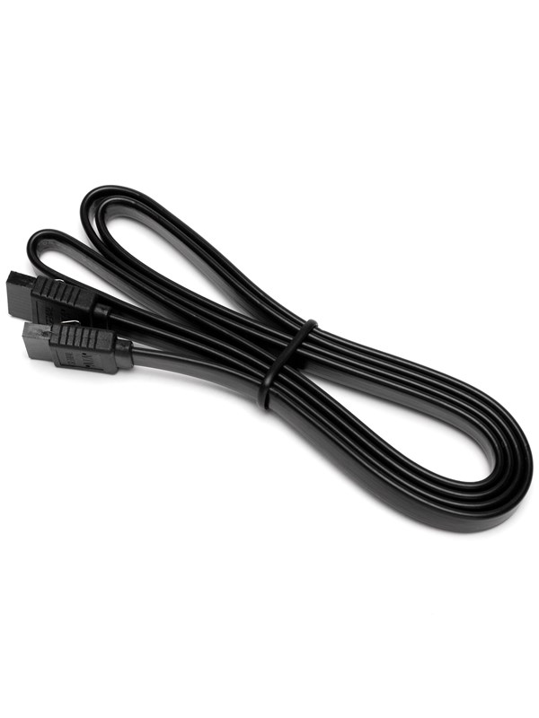DUTZO SATA-kabel - Zwart - 1 m - Rechte connector