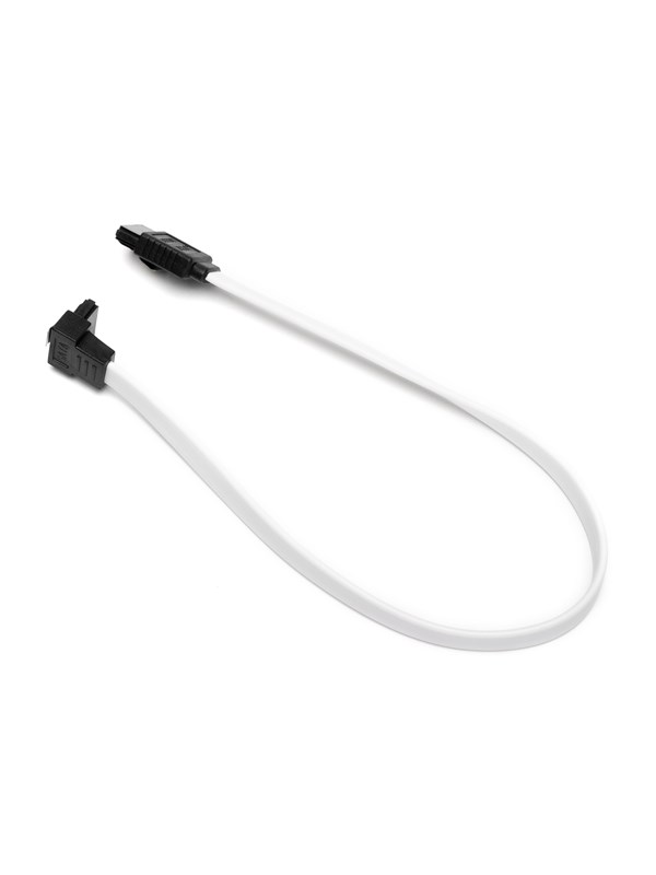 DUTZO SATA-kabel - Wit - 0.3 m - Recht & 90° connector