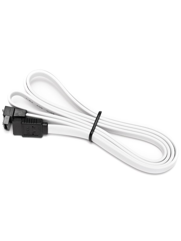 DUTZO SATA-kabel - Wit - 1 m - Recht & 90° connector