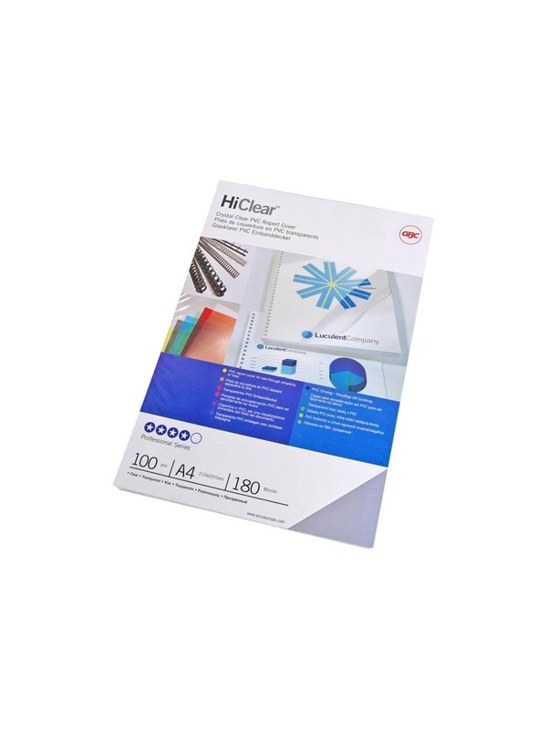 GBC HiClear Bindomslagen A3 PVC 150 micron Transparant (100)