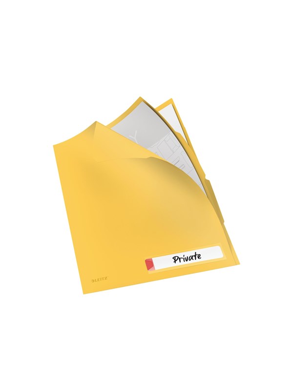 Leitz Cosy Privacy zichtmap met tabbladen, met 3 tabs-compartimenten Warm geel