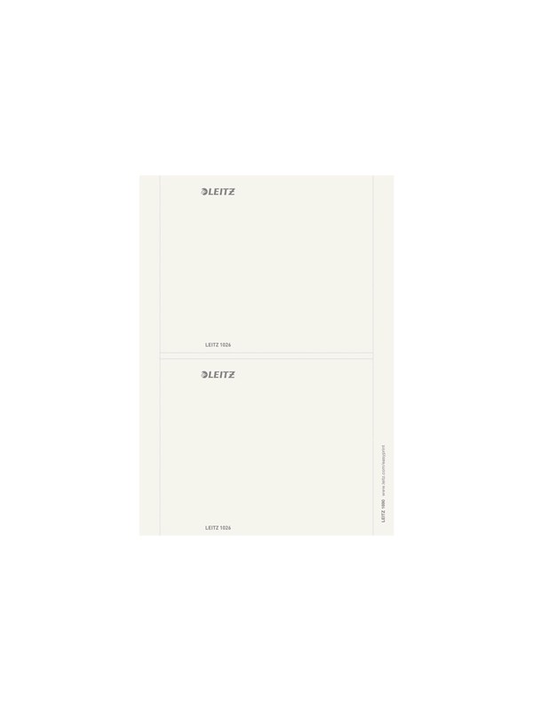 Leitz - lever arch label - grey (pack of 20)
