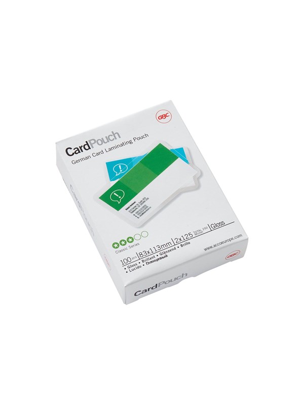 GBC - glossy - 83 x 113 mm - lamination pouches (pack of 100)