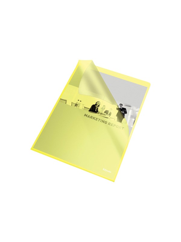 Esselte Folder 105my A4 Bag of 10 Yellow