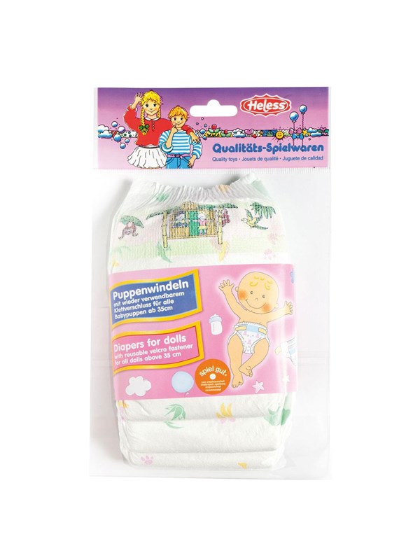 Heless Poppenluiers - 3 stuks voor poppen van 35-50 cm - Wit