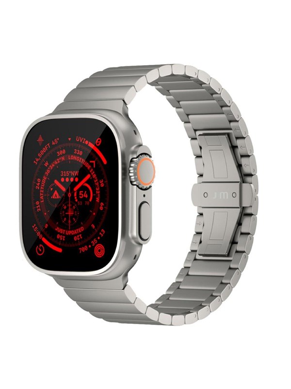 Just Mobile Titanium Watch Band for Apple Watch Ultra (1&2) with DLC coating