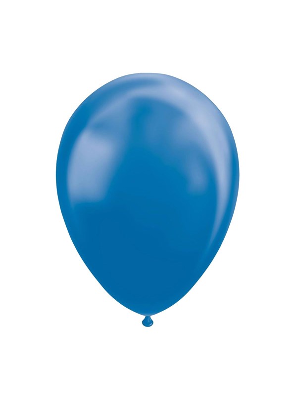 Blauwe ballonnen metallic | 10 stuks (multi)