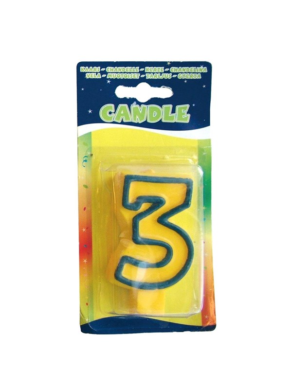 Folat BV Birthday candles Fun - 3 years