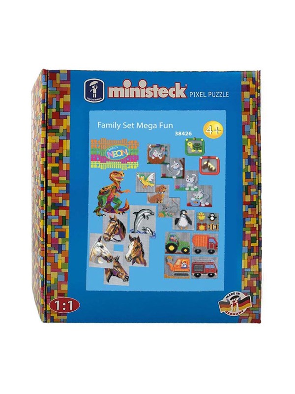 Ministeck Familieset - hobbypakket - Mega Fun - XXL Box - 4000 stukjes