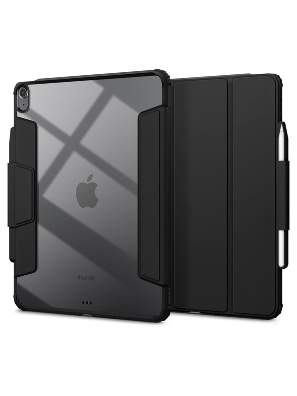 Spigen Air Skin Pro Hoes Geschikt voor Apple iPad Air 13 (24/25/26) - Book Case Magnetisch - Sleep/Wake - Zwart