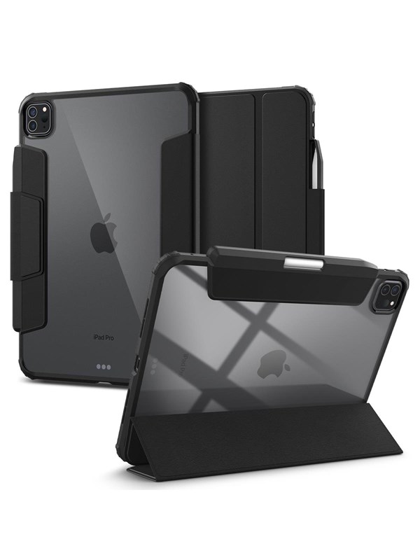 Spigen Ultra Hybrid Pro Hoesje Geschikt voor Apple iPad Pro 11 (2024) - Back Cover met Air Cushion - Zwart