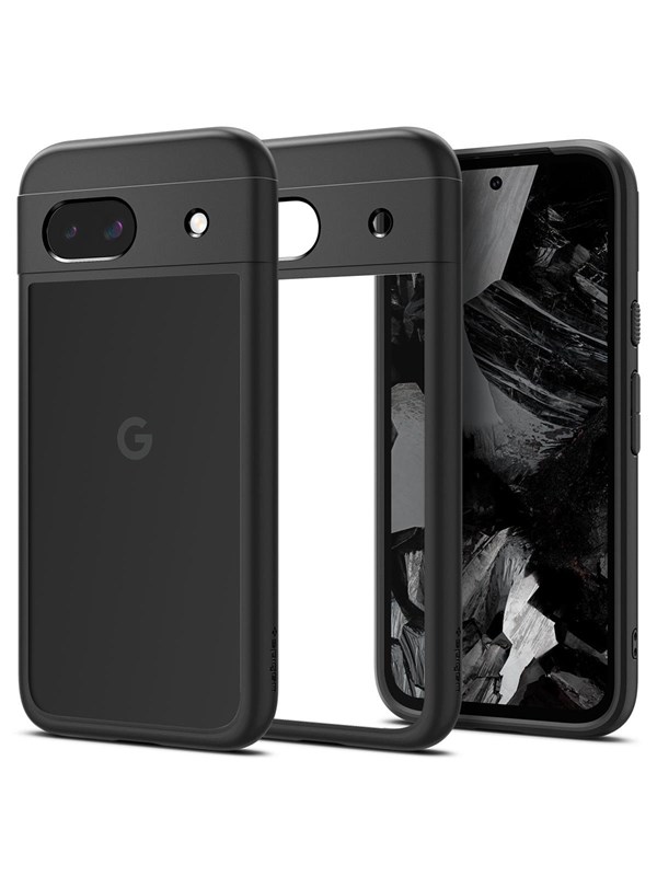 Spigen Ultra Hybrid Hoesje Geschikt voor Google Pixel 8a - Back Cover met Air Cushion - Zwart
