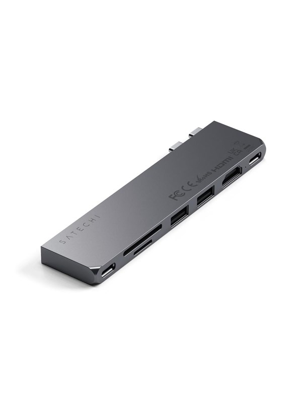 Satechi USB-C Pro Hub Slim Adapter - Space Gray