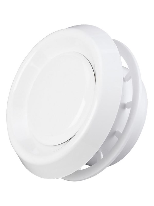 Duka Exhaust and intake valve Type 125 VRF Ø125 mm white