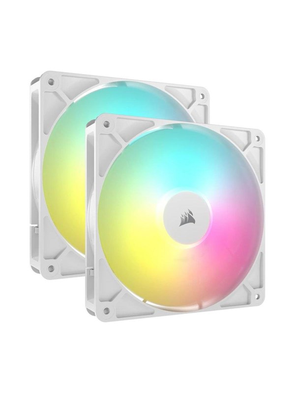 Corsair RS140 ARGB - dual pack - Case ventilator - 140mm - Wit met RGB-licht - 36 dBA
