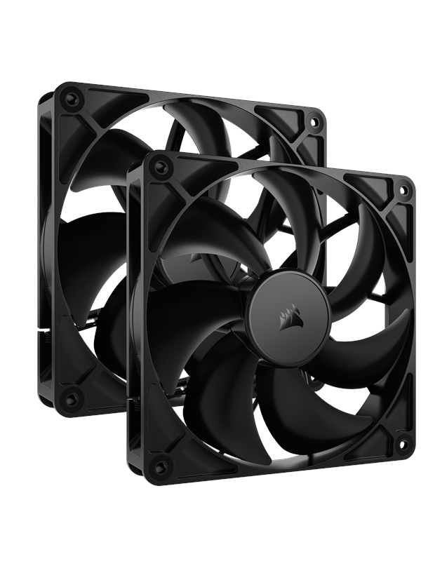 Corsair RS140 - dual-pack - Case ventilator - 140mm - Black - 36 dBA