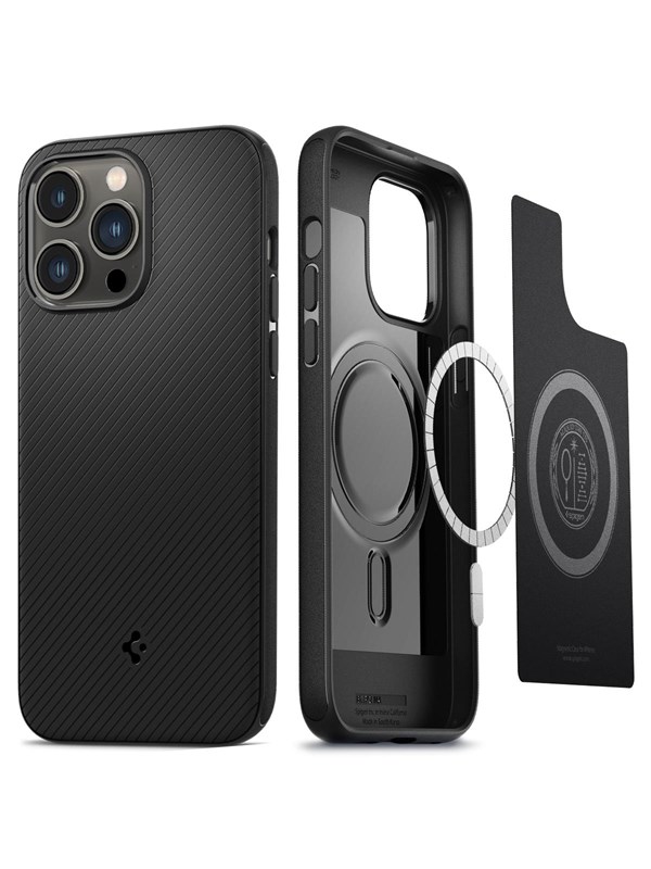 Spigen Mag Armor Apple iPhone 14 Pro Hoesje MagSafe Back Cover Zwart
