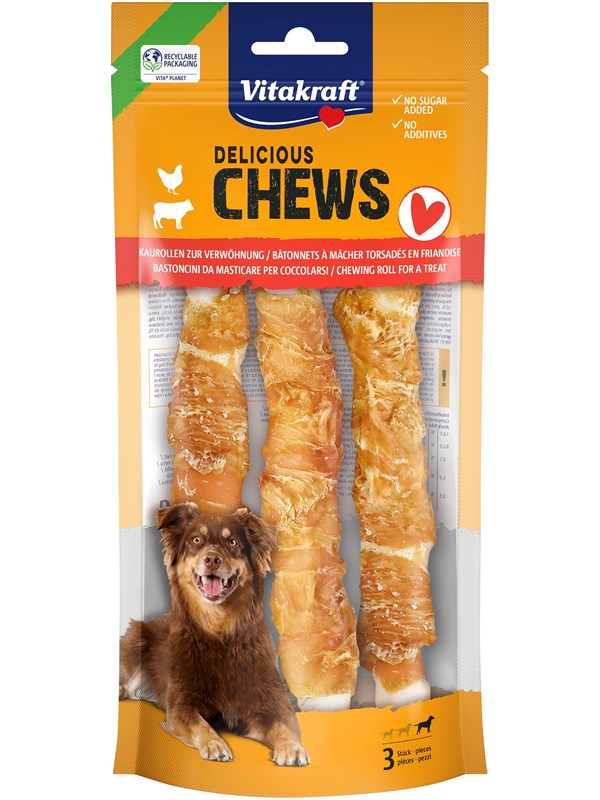 Vitakraft CHEWS deli rolls chicken L 3 pcs.DOG
