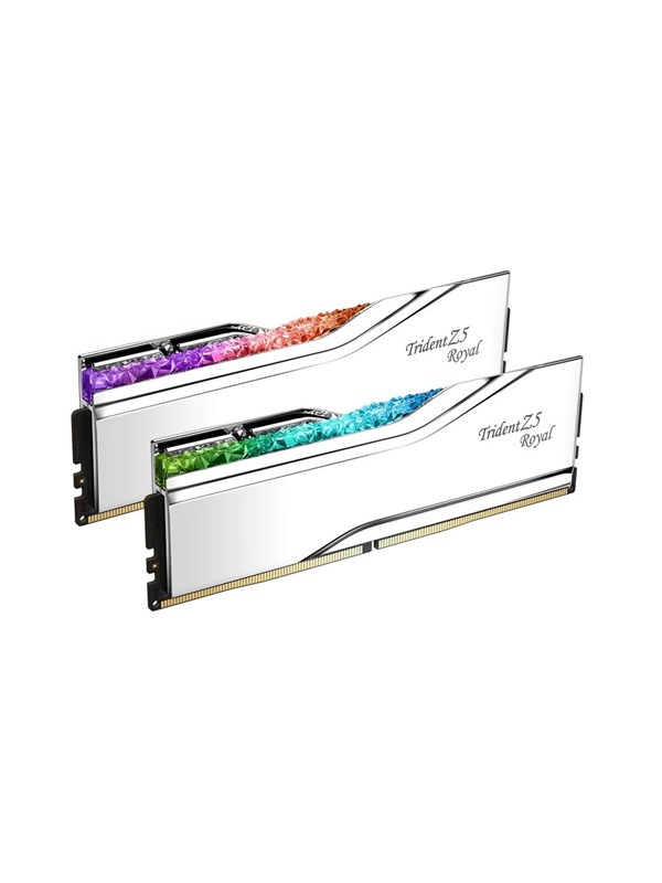 G.Skill Trident Z5 Royal DDR5-6400 - 32GB - CL32 - Dual Channel (2 pcs) - Intel XMP - Zilver met RGB