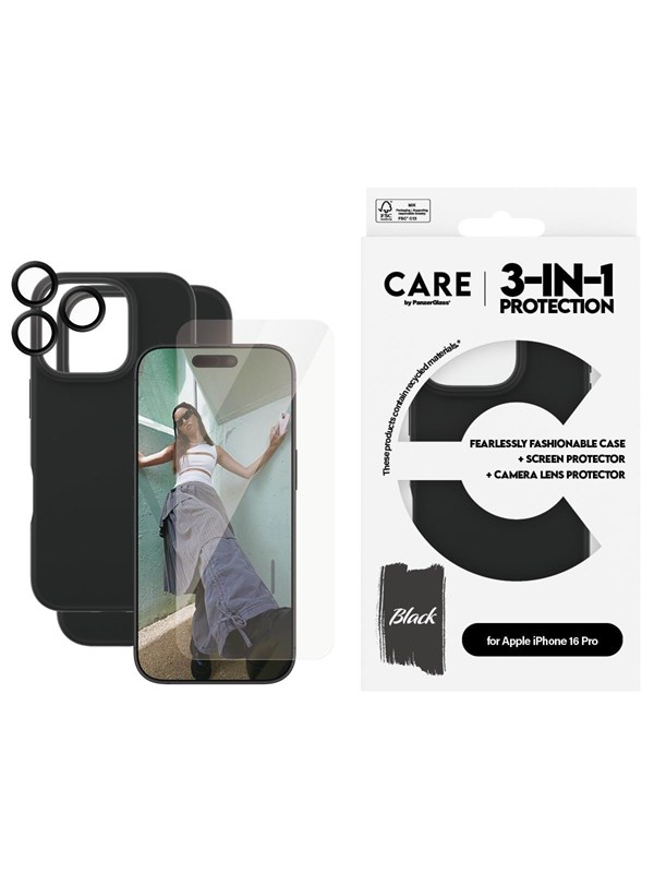 CARE by PanzerGlass Fashion 3-in-1 Bundle iPhone 16 Pro