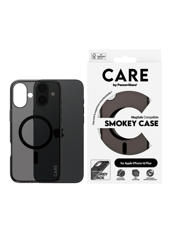 CARE by PanzerGlass Case Flagship Smokey with MagSafe iPhone 16 Plus