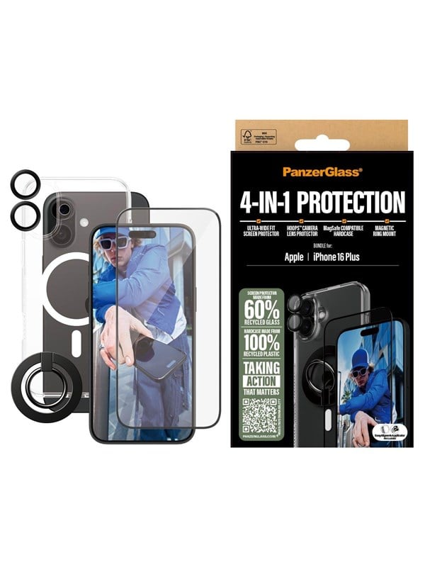PanzerGlass PG 4-in-1 Bundle iPhone 16 6.7Inch (B1293+2863+1283+S)