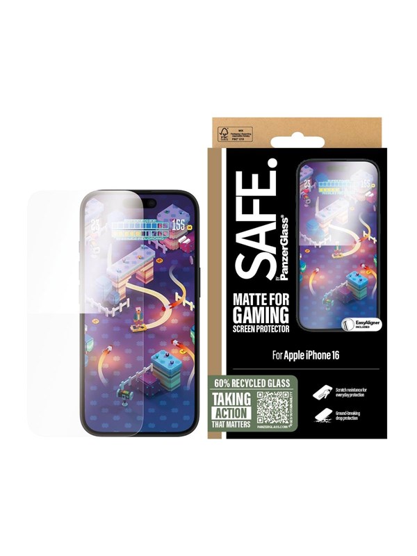 SAFE by PanzerGlass Gaming Screen Protector iPhone 16 | Ultra-Wide Fit