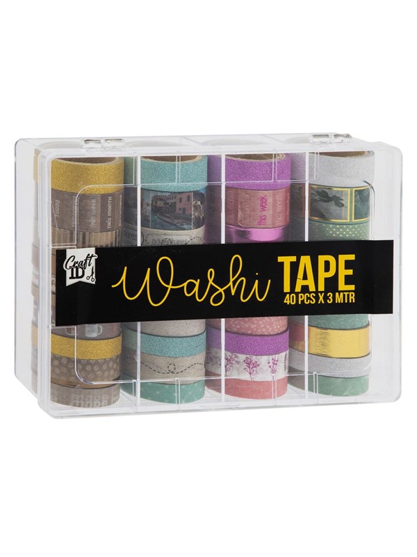 Creative Craft Group Washi tape in storage container 40 pcs.