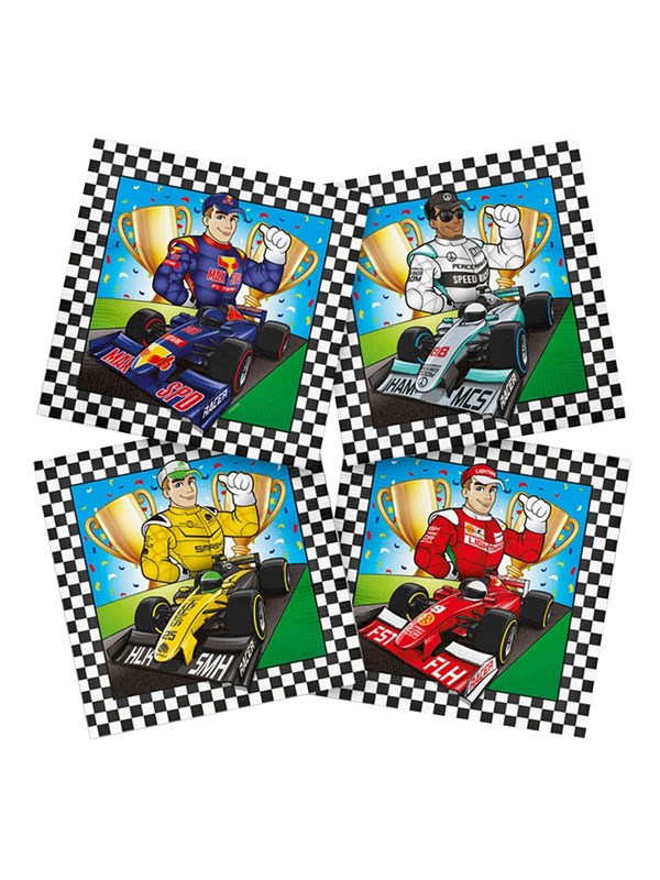 Folat - Servetten - Formule 1 - 33 x 33 cm (20 stuks)