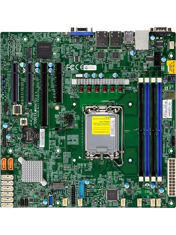 Supermicro X13SCL-F Moederbord - Intel C262 - Intel LGA1700 - DDR5 RAM - Micro-ATX