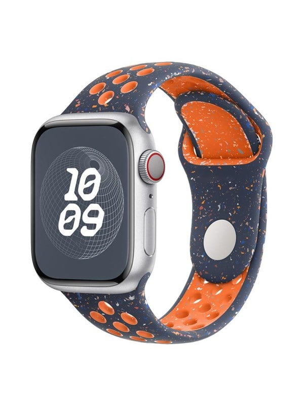 Lippa Apple Watch FLOUR Silicone Strap 42/44/45/49 - Dark Blue / Orange