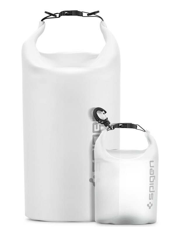 Spigen Aqua Shield Waterdichte Tas Set [20L+2L] Dry Bag Waterdichte Rugzak Pouch voor Strand Zwemmen Camping Varen Kajakken -Snow White