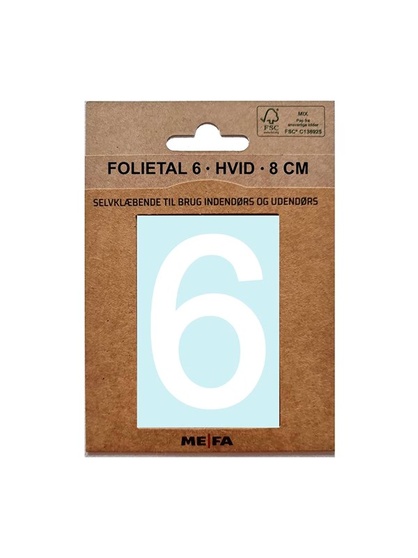 MEFA Foil number 6 White